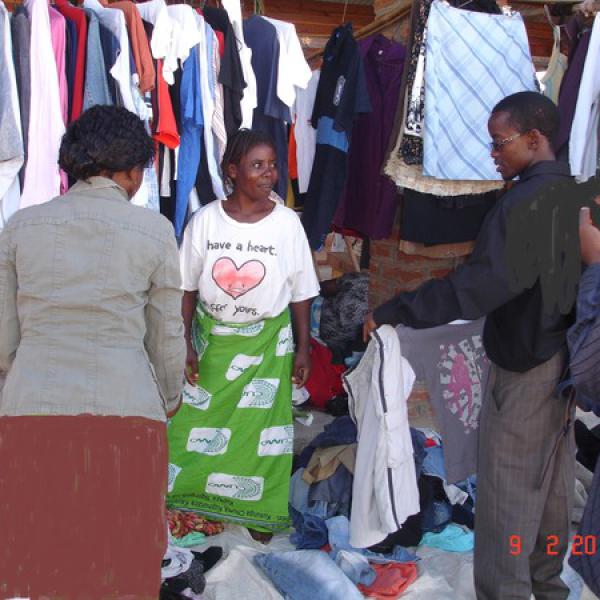 Boutique Vendor attends customers